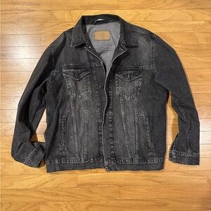 Zara Black and Gray Striped Fabric